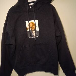 H&M Black Graphic Hoodie